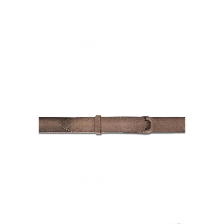 ORCIANI Cintura Nobuckle Cloudy in suede