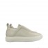 Stokton sneakers donna in pelle panna con alestico grigio