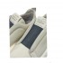 Stokton women's sneakers in cream leather with gray alestic