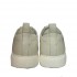 Stokton women's sneakers in cream leather with gray alestic