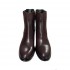 PANTANETTI women's Chelsea leather boot delavè Borgogna (burgundy)