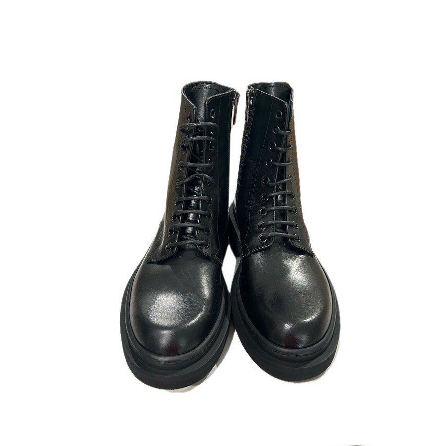 PANTANETTI women's amphibiet with zip and leather lace black
