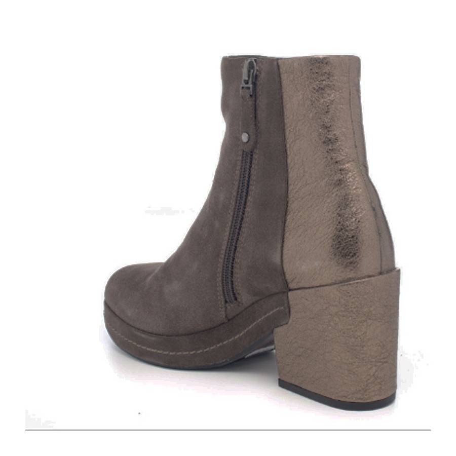 Elvio Zanon tronchetto donna g2002X colore grigio metallizzato palteau