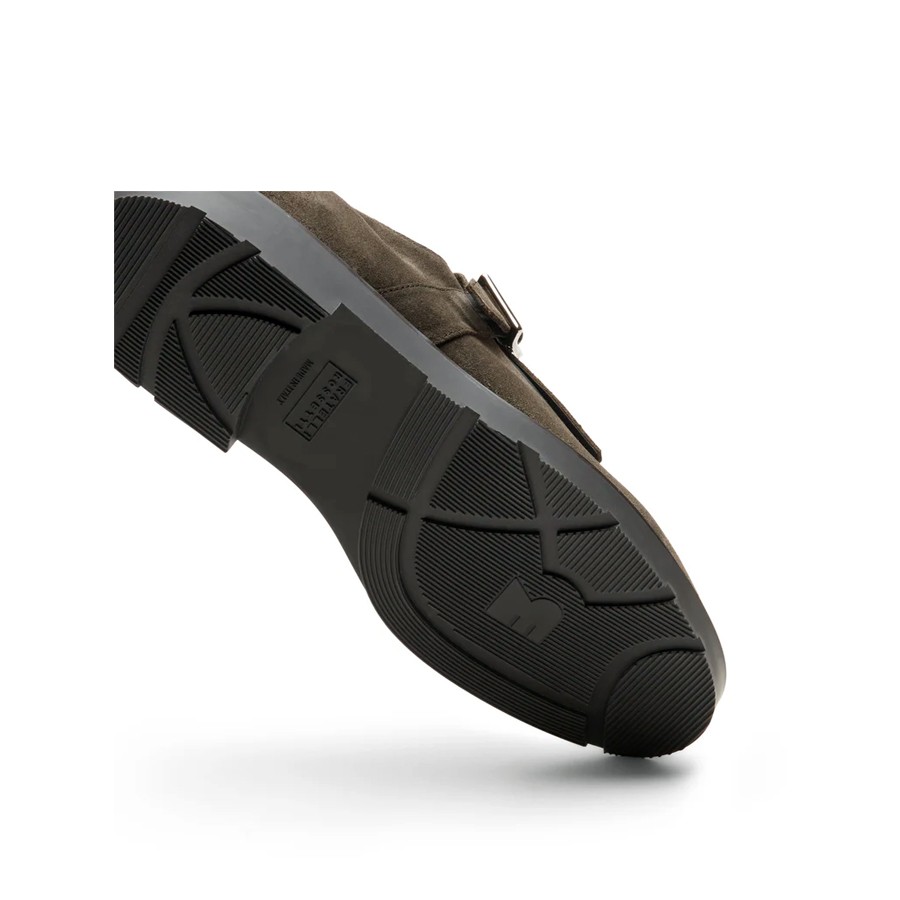 FRATELLI ROSSETTI Mocassino uomo in suede antracite