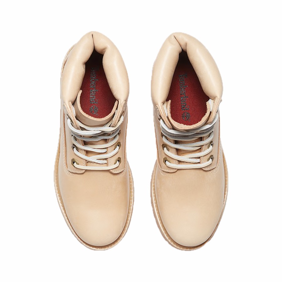Timberland Premium 6-Inch women's medium beige full grain boot