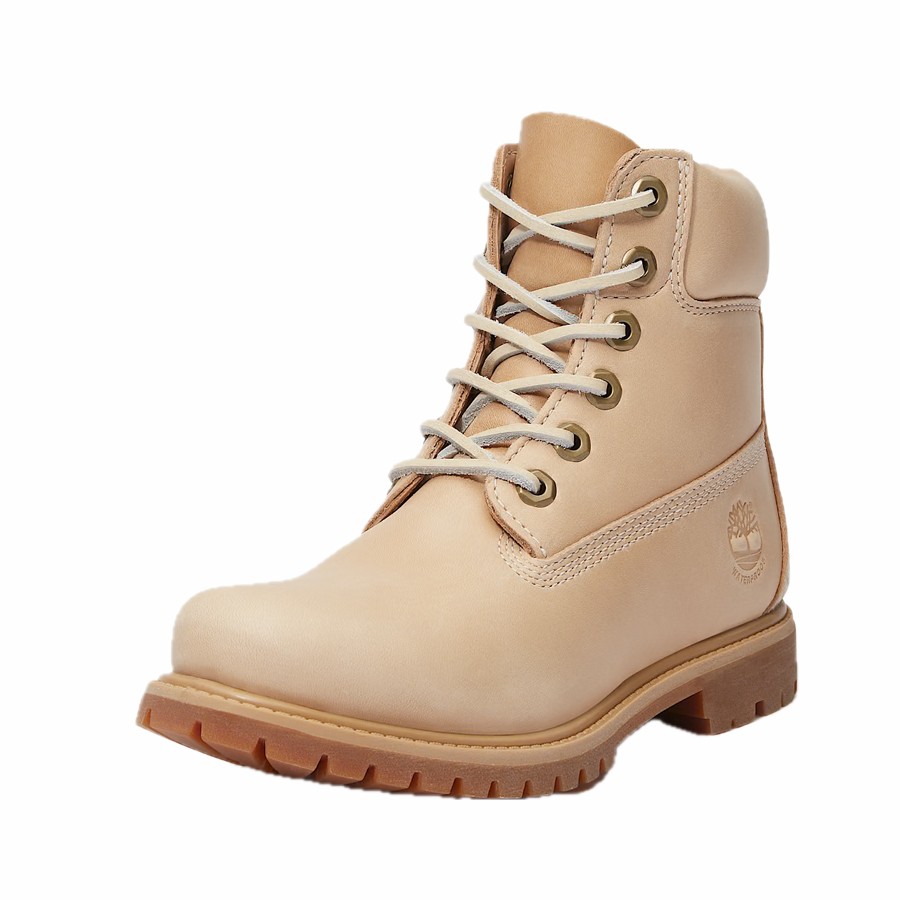 Timberland stivale Premium 6-Inch donna medium beige full grain