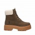 Timberland stivale donna Stone Street 6 inch Wheat Mid Warm Lined Dark Brown