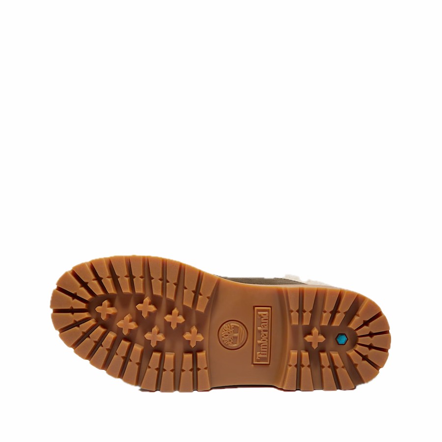 Timberland women's boot Stone Street 6 inch Wheat Mid Warm Lined Dark Brown