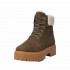 Timberland women's boot Stone Street 6 inch Wheat Mid Warm Lined Dark Brown