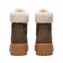 Timberland women's boot Stone Street 6 inch Wheat Mid Warm Lined Dark Brown