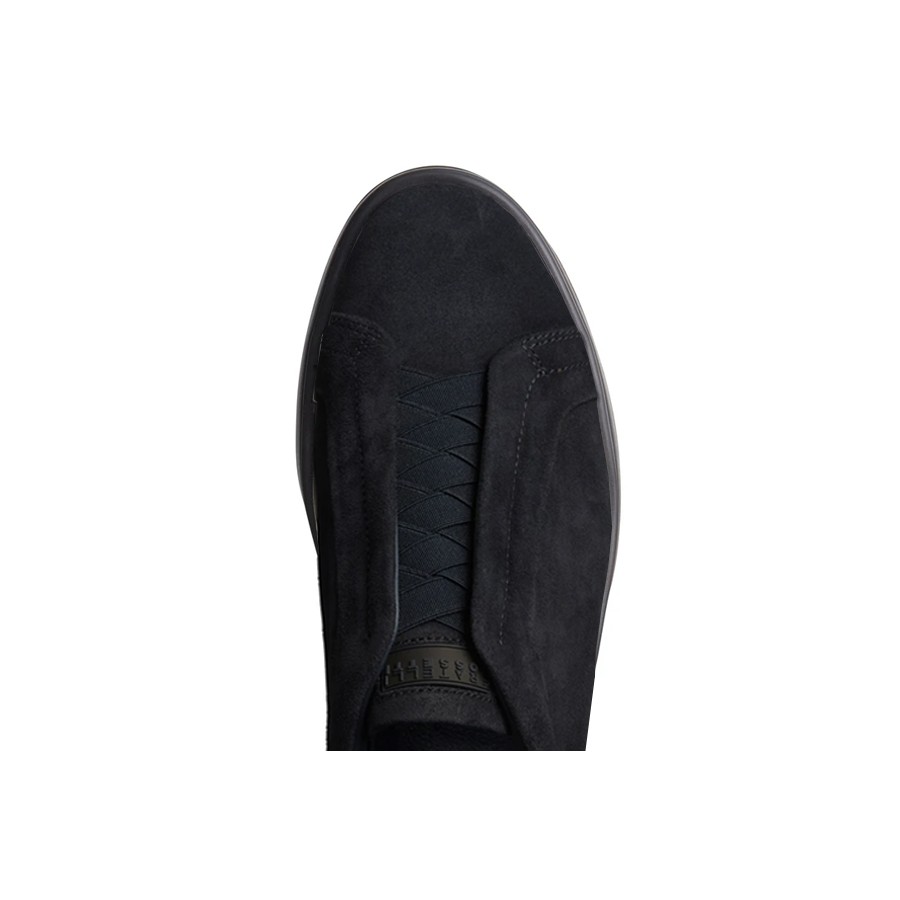 FRATELLI ROSSETTI Men's navy blue suede leather sneakers