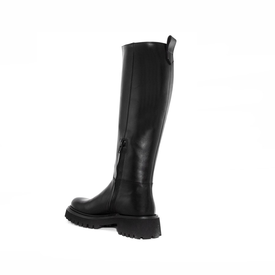 Guglielmo Rotta women's WARTH leather boot with black zip