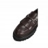 Guglielmo Rotta mocassino donna WAU in pelle cioccolato