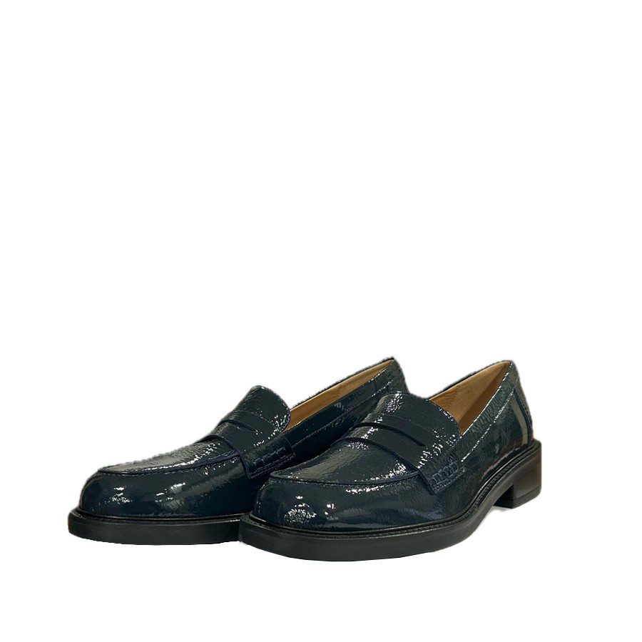 CALZAIUOLI TOSCANI mocassino da donna in vernice abisso