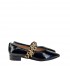 CALZAIUOLI TOSCANI ballerina da donna in vernice nero/leo