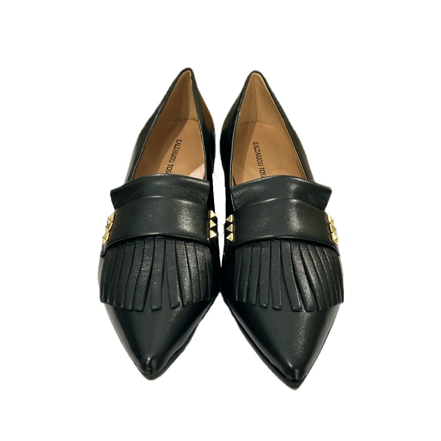 CALZAIUOLI TOSCANI ballerina da donna in pelle nero