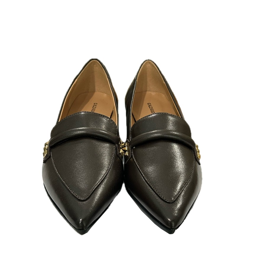 CALZAIUOLI TOSCANI ballerina da donna in pelle marrone
