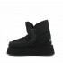 Mou eskimo platform boot suede black BKBK
