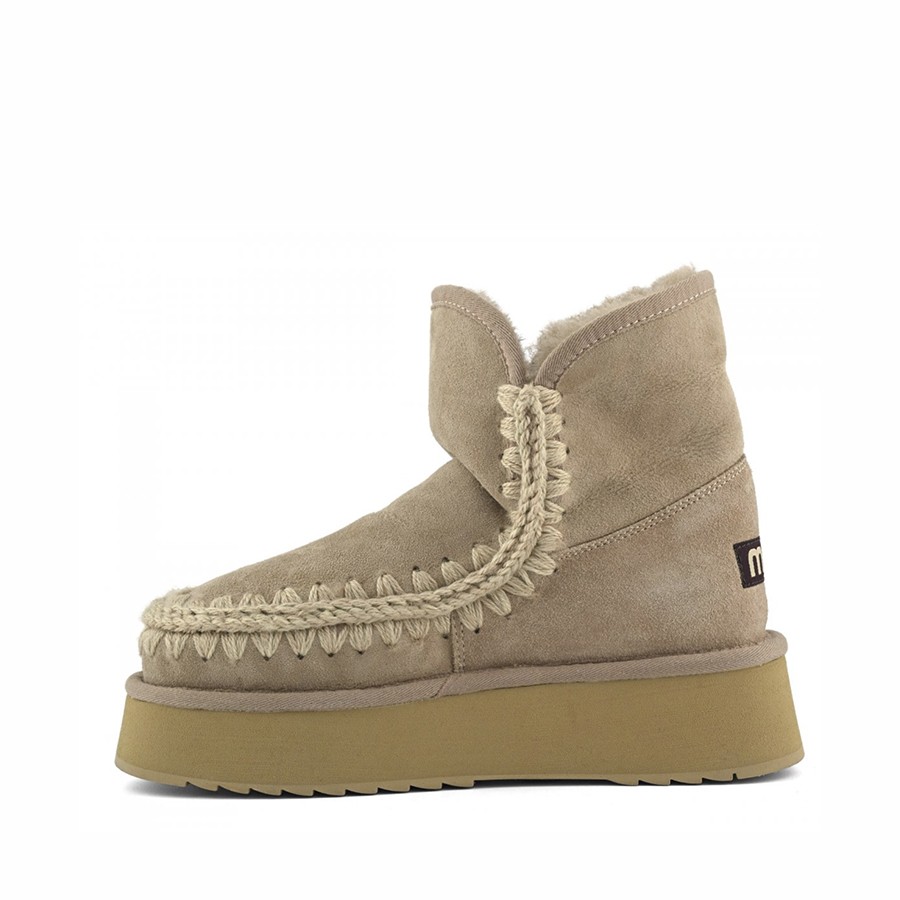 Mou eskimo platform boot suede camel CAM