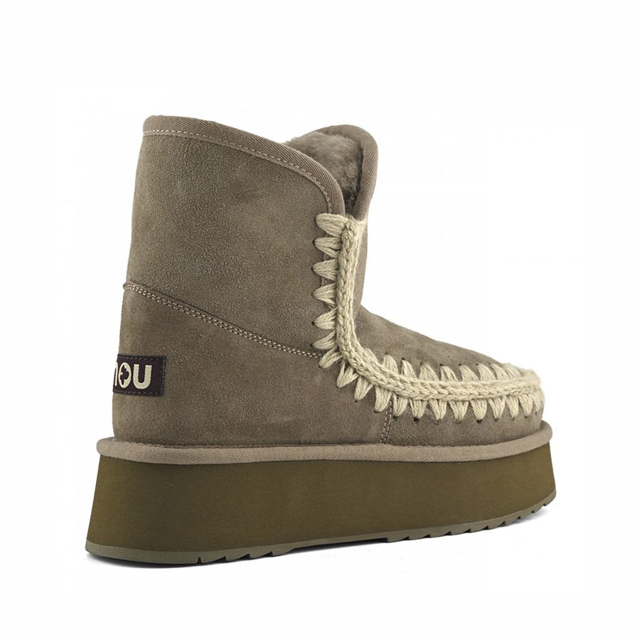 Mou eskimo platform boot suede Elephant grey ELGRY