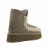 Mou eskimo platform boot suede Elephant grey ELGRY