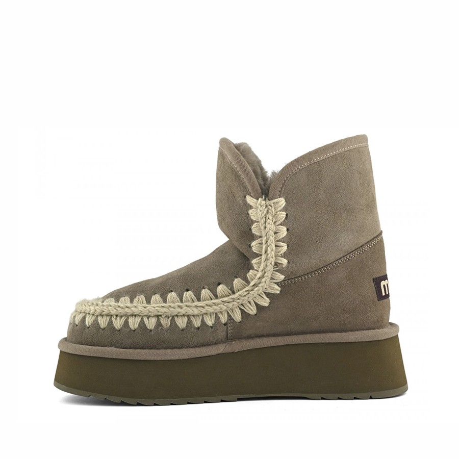 Mou eskimo platform boot suede Elephant grey ELGRY