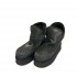 Mou eskimo platform boot suede cracked black CBKG