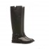 VIA ROMA 15 Biker V nickel and black leather strap