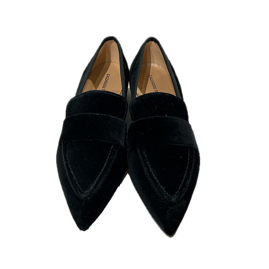 CALZAIUOLI TOSCANI ballerina da donna in velluto nero