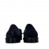 TUSCAN SOCKS women's blue suede moccasin