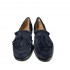 TUSCAN SOCKS women's blue suede moccasin