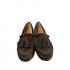 TUSCAN SOCKS women's brown suede moccasin
