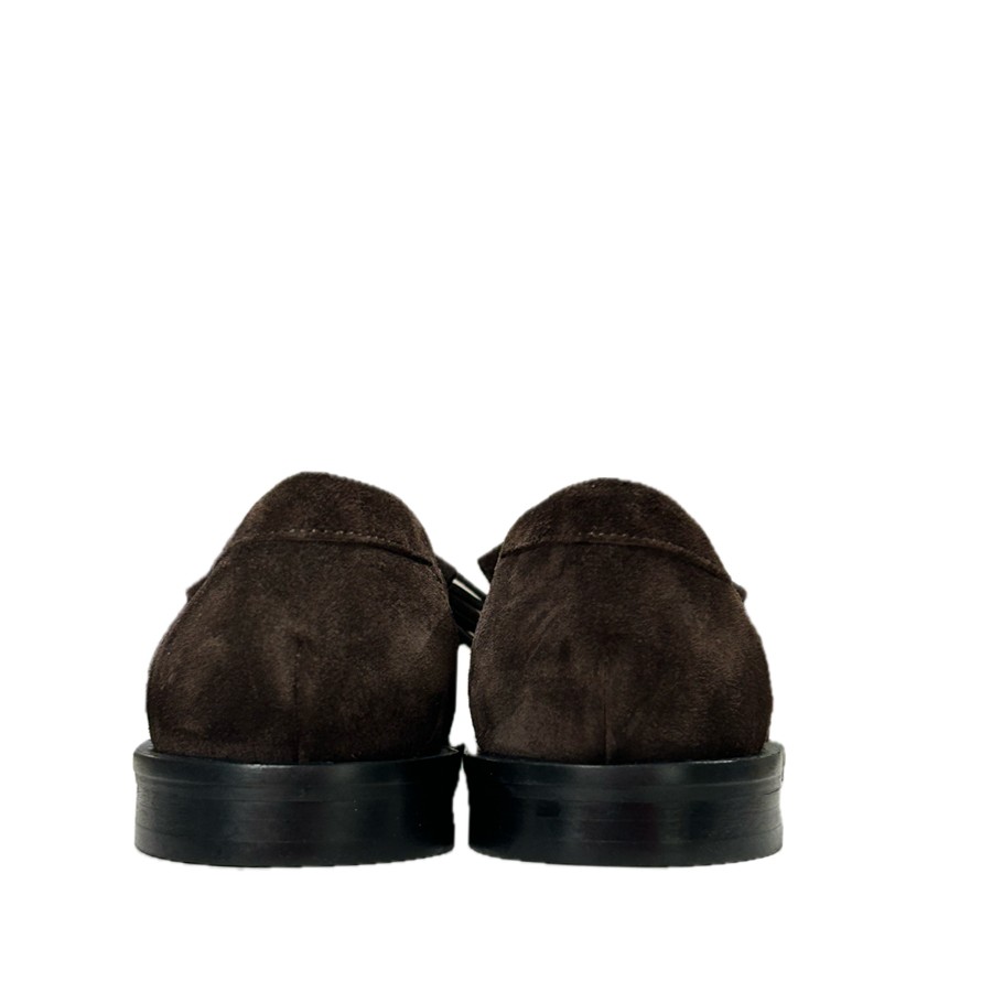 CALZAIUOLI TOSCANI mocassino donna in suede ebano