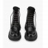 Stokton Anfibio nero con lacci strass e glitter