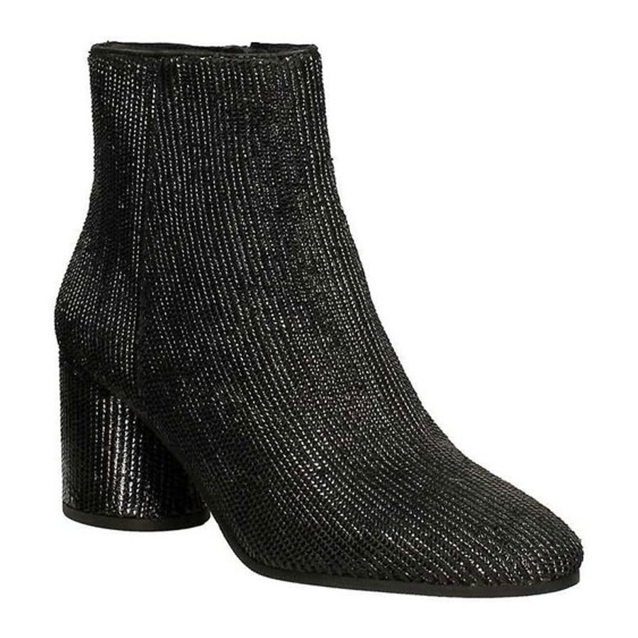 Elvio Zanon tronchetto donna su tacco in pelle laserata G4410X color nero lucido
