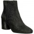 Elvio Zanon tronchetto donna su tacco in pelle laserata G4410X color nero lucido