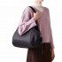 Borbonese Marie shopper large OP fabric dark black