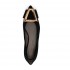 Roberto Festa ballerina KENDA in black suede with gold buckle