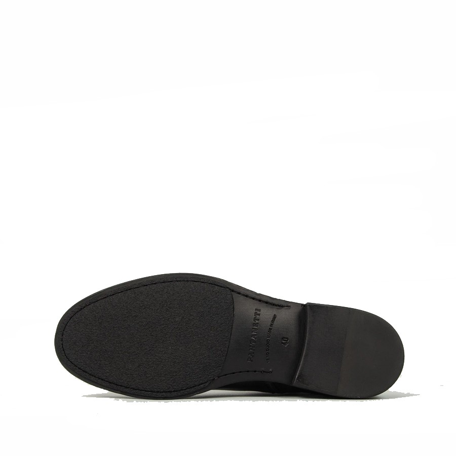 PANTANETTI Stivaletto uomo con zip in pelle lagos nero