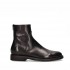 PANTANETTI Men's Boots with Zip in Black Lagos Leather