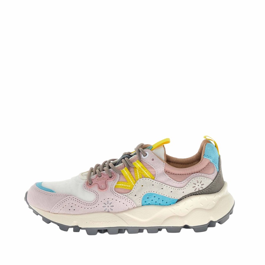 Flower mountain Yamano 3 woman suede light pink  offwhite pink 1B54
