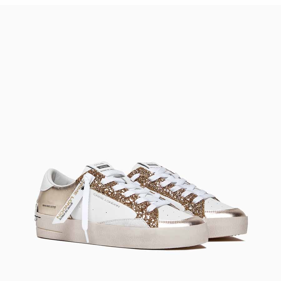 Crime London sneakers SK8 Deluxe Platinum glam