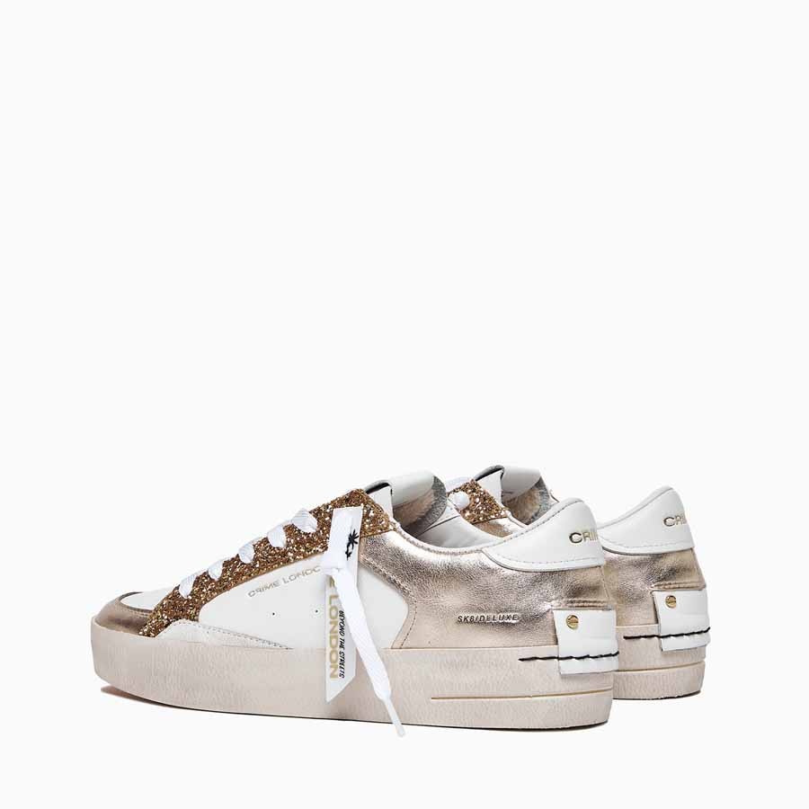 Crime London sneakers SK8 Deluxe Platinum glam