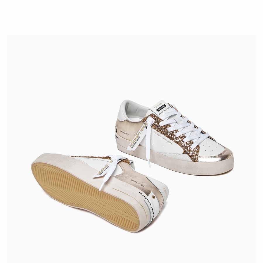 Crime London sneakers SK8 Deluxe Platinum glam