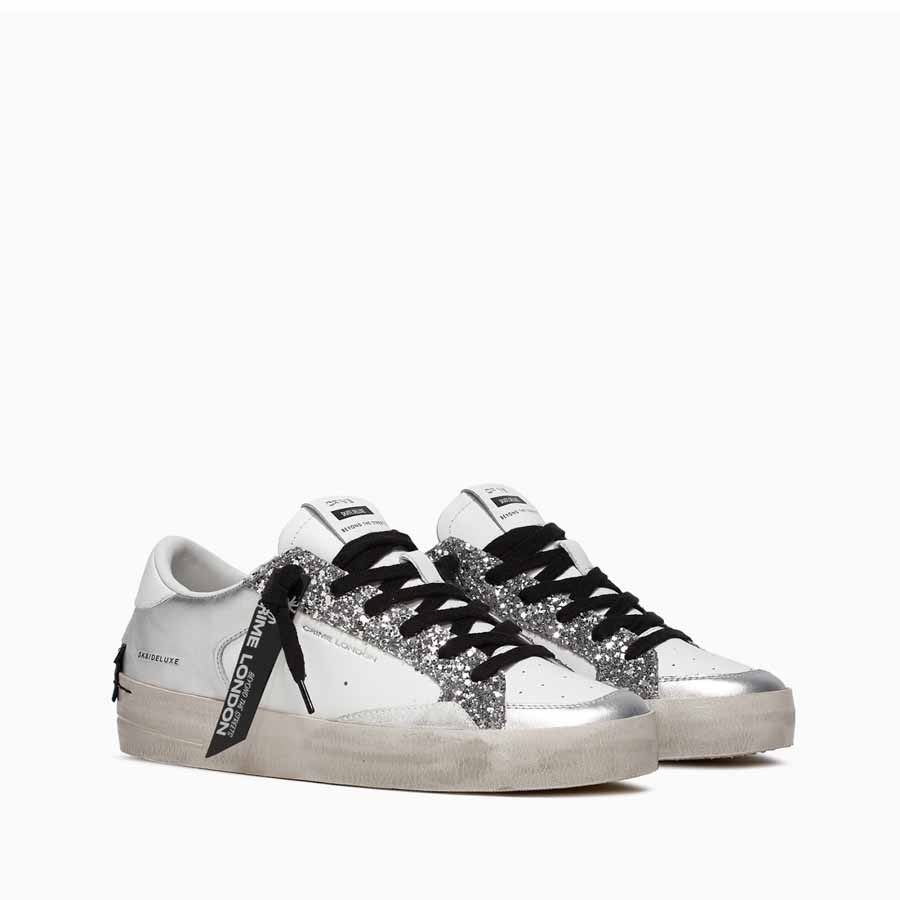 Crime London sneakers SK8 Deluxe silver Glam