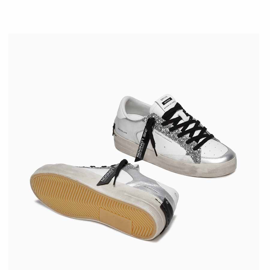 Crime London sneakers SK8 Deluxe silver Glam