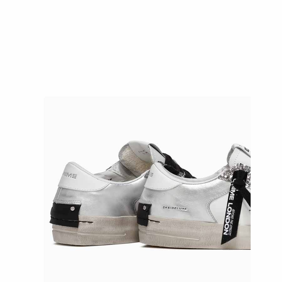 Crime London sneakers SK8 Deluxe silver Glam