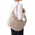 Borbonese borsa Luna bag medium Hobo Tessuto OP sabbia