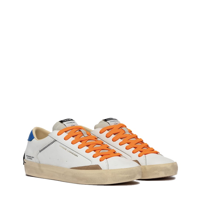 Crime London sneakers uomo  DISTRESSED  CITY BLUE