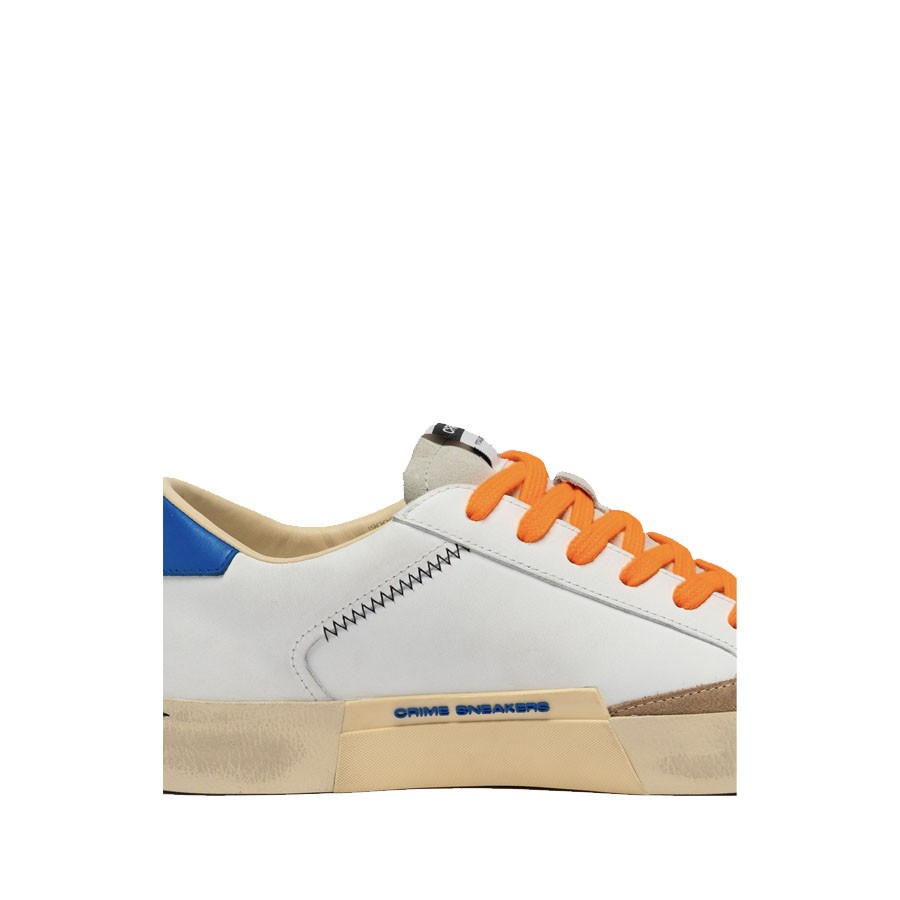Crime London sneakers uomo  DISTRESSED  CITY BLUE